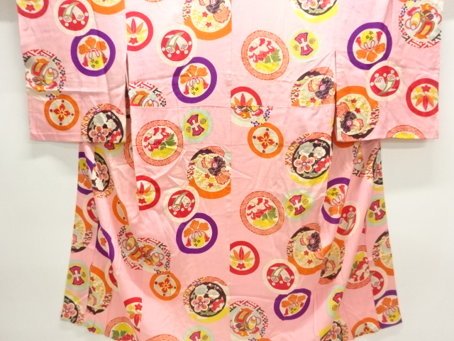 Japanese Kimono / Chirimen Kinsha Silk